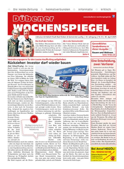 Dübener Wochenspiegel | Nr. 8 | 30. April 2025