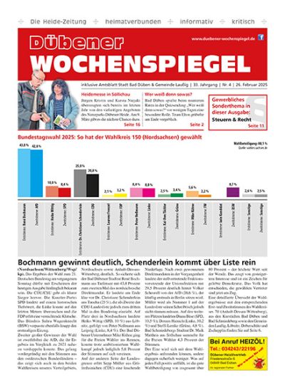 Dübener Wochenspiegel | Nr. 4 | 26. Februar 2025