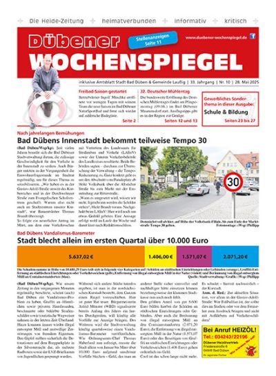 Dübener Wochenspiegel | Nr. 10 | 28. Mai 2025